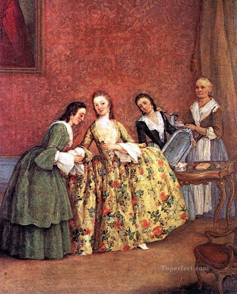 Las escenas matutinas de la dama veneciana Pietro Longhi Pintura al óleo